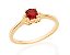 ANEL ROMMANEL SOLITÁRIO CRISTAL VERMELHO 512576-33 - Imagem 1