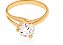 ANEL ROMMANEL DOURADO COM ZIRCÔNIA BRANCO 510920 - Imagem 2