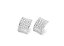 BRINCO ROMMANEL RHODIUM FORMATO RETANGULAR 121403 - Imagem 1