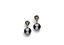 BRINCO ROMMANEL RHODIUM GRAFITE COM PÉROLA NEGRA 121237 - Imagem 1