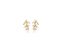 BRINCO ROMMANEL DOURADO GRAMPO FORMADO POR SETAS 525375 - Imagem 1