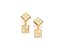 BRINCO ROMMANEL DOURADO BASE LOSANGO COMPOSTO POR QUADRADO 524699 - Imagem 1