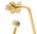 BRINCO ROMMANEL DOURADO FORMADO POR ARO TORCIDO TRINAGULAR 525840 - Imagem 2