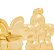 BRINCO ROMMANEL DOURADO FORMATO ESTRELA TRABALHADA COM PEQUENAS ESFERAS 525706 - Imagem 3