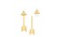 BRINCO ROMMANEL DOURADO EAR JACKET 2 EM 1 FORMATO FLECHA 525147 - Imagem 1