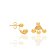 BRINCO ROMMANEL DOURADO EAR JACKET COM BOLA DE METAL 525191 - Imagem 3