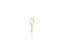 BRINCO ROMMANEL DOURADO EAR CUFF FORMATO MEIA ARGOLA COM PENA 525406 - Imagem 1