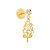 BRINCO ROMMANEL DOURADO INFATIL BASE CRISTAL POR FLOR VAZADA 524101 - Imagem 3