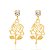 BRINCO ROMMANEL DOURADO INFATIL BASE CRISTAL POR FLOR VAZADA 524101 - Imagem 1