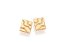 BRINCO ROMMANEL DOURADO RETABGULAR COM DETALHES LISOS 524780 - Imagem 1