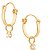 BRINCO ROMMANEL DOURADO ARGOLA COM CRISTAIS REDONDO 522959 - Imagem 2
