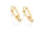 BRINCO ROMMANEL DOURADO ARGOLA COM CRISTAIS REDONDO 522959 - Imagem 1