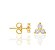 BRINCO ROMMANEL DOURADO FLOR COM ZIRCÔNIAS 526299 - Imagem 2