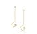 BRINCO ROMMANEL DOURADO COM FIO TORCIDO E ZIRCÔNIAS 525844-00-06 - Imagem 2
