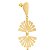 BRINCO ROMMANEL DOURADO BASE GOTA COM LEQUE 525508 - Imagem 2