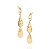 BRINCO ROMMANEL DOURADO COM BASE ESTILIZADA COM CRISTAIS 524061-00-00 - Imagem 2