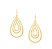 BRINCO ROMMANEL DOURADO GOTAS VAZADAS 523049-00-00 - Imagem 1