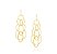 BRINCO ROMMANEL DOURADO ARGOLAS VAZADAS 523103-00-00 - Imagem 2