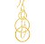 BRINCO ROMMANEL DOURADO ARGOLAS VAZADAS 523103-00-00 - Imagem 3