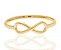 ANEL ROMMANEL FOLHEADO A OURO INFINITO 511815 - Imagem 1