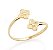 ANEL ROMMANEL FOLHEADO A OURO SKINNY FLOR 512163 - Imagem 1