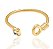 ANEL ROMMANEL FOLHEADO A OURO COM CRISTAL 512029 - Imagem 2