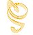 ANEL ROMMANEL FOLHEADO A OURO ESPIRAL 512535 - Imagem 2