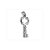 PINGENTE ROMMANEL RODHIUM CHAVE DO AMOR – 140541 - Imagem 1
