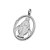 PINGENTE ROMMANEL RODHIUM OVAL COM IMAGEM NOSSA SENHORA DAS GRAÇAS – 140555 - Imagem 1