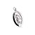 PINGENTE ROMMANEL RODHIUM OVAL COM IMAGEM DE SANTO EXPEDITO – 140536 - Imagem 1