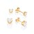 KIT 2 BRINCOS ROMMANEL CORAÇÃO DE ZIRCONIA – 527266 - Imagem 3