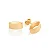 BRINCO ROMMANEL DOURADO NAVETE LARGA ACHATADO FOSCO – 522008 - Imagem 2