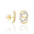 BRINCO ROMMANEL DOURADO FAIXAS TRABALHADAS EM RHODIUM – 520774 - Imagem 2