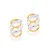 BRINCO ROMMANEL DOURADO FAIXAS TRABALHADAS EM RHODIUM – 520774 - Imagem 1
