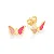 BRINCO ROMMANEL BORBOLETA DE RESINA ROSA - 526502 - Imagem 2