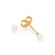 BRINCO ROMMANEL DOURADO PÉROLA PEQUENA SEGUNDO FURO – 525027 - Imagem 1
