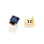 BRINCO ROMMANEL CRISTAL RETANGULAR AZUL - 526984 - Imagem 3