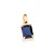PINGENTE ROMMANEL CRISTAL RETANGULAR AZUL - 542635 - Imagem 1