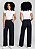 CALÇA JEANS SAWARY WIDE LEG PRETA EY - Imagem 1