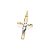 PINGENTE ROMMANEL CRUZ LISA COM CRISTO EM RHODIUM 540819 - Imagem 1