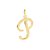 PINGENTE ROMMANEL DOURADO LETRA LISA DESENHADA 540675 – Letra P - Imagem 1