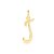 PINGENTE ROMMANEL DOURADO LETRA LISA DESENHADA 540675 – Letra J - Imagem 1