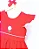 Vestido Infantil Vermelho Bordado-Sob Encomenda - Imagem 2
