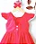 Vestido Infantil Vermelho Bordado-Sob Encomenda - Imagem 5