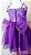 Vestido Infantil Boo Roxo - Sob Encomenda - Imagem 4