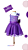 Vestido Infantil Boo Roxo - Sob Encomenda - Imagem 1