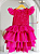 Vestido Infantil Festa Pink Paetês - Imagem 1