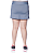 Shorts Saia Ketlyn Plus Size Cinza - Imagem 2