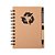 Caderno Kraft Capa Dura Reciclagem com Caneta Personalizado – Packs a partir de 50 un. - Imagem 2