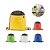 Mochila Saco 210D com Bolso e Saída para Fone Personalizada – Packs a partir de 50 un. - Imagem 1